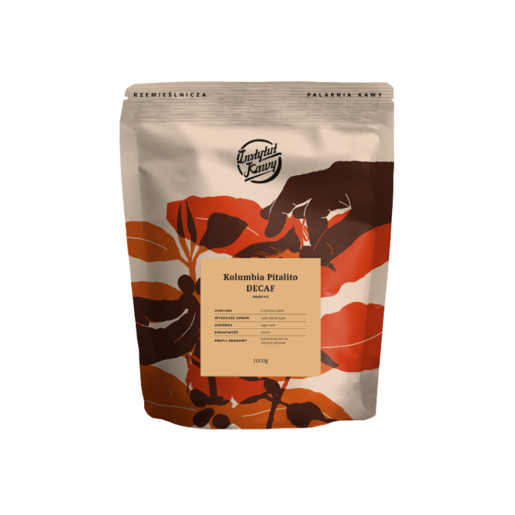 Kolumbi Decaf Pitalito 1000g png Instytut Kawy.png
