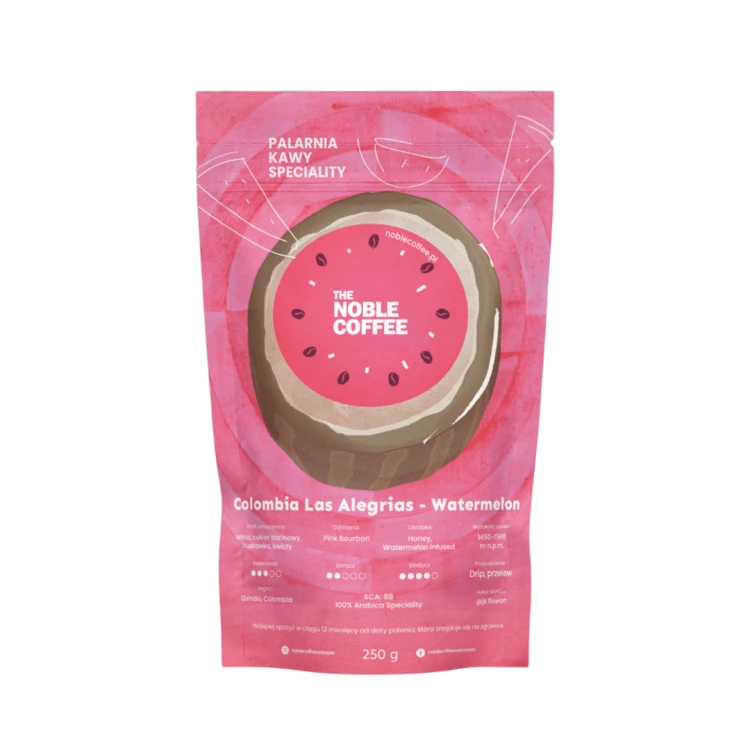 NOBLE COFFEE – kawa ziarnista Colombia Las Alegrias Watermelon Filtr 250 g.png